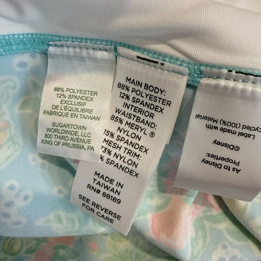 NWT Disney x Lilly Pulitzer Sz XXL Weekender Leggings Blue Ibiza Crop High Rise - Picture 6 of 10